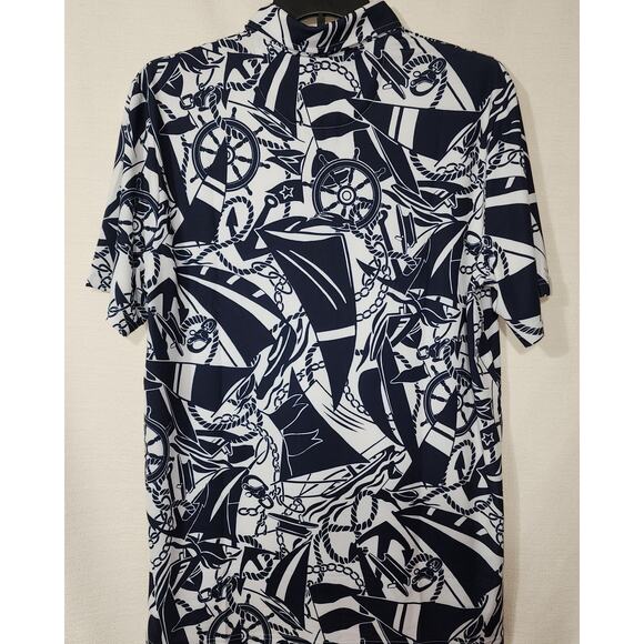 RLX Ralph Lauren sailing print Polo Men's Large NWT - Picture 8 of 8